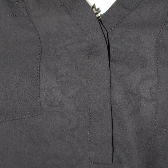 FALL SALETorrid Harper Georgette Black Sleeveless Pullover, 0 Large 12 Pre-Loved - Picture 5 of 11